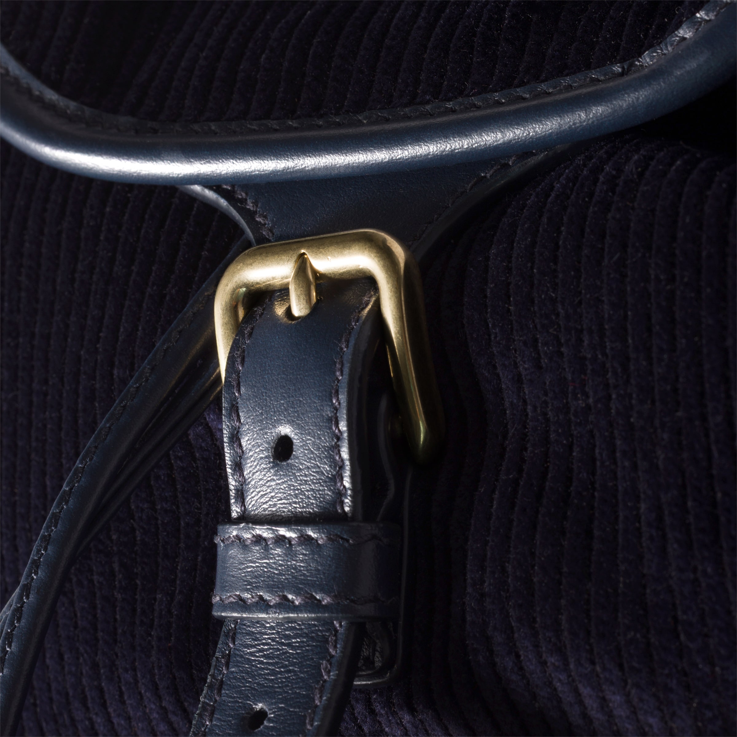 Navy Corduroy Backpack | Miu Miu