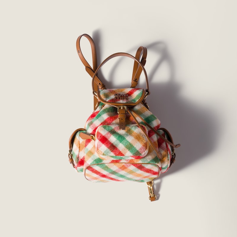 플래드 및 가죽 백팩