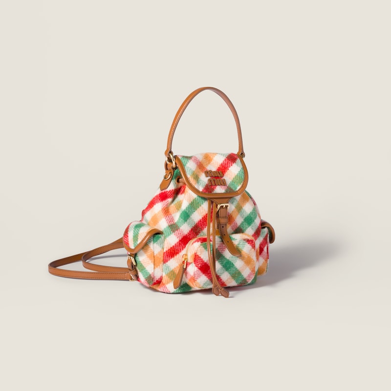 플래드 및 가죽 백팩