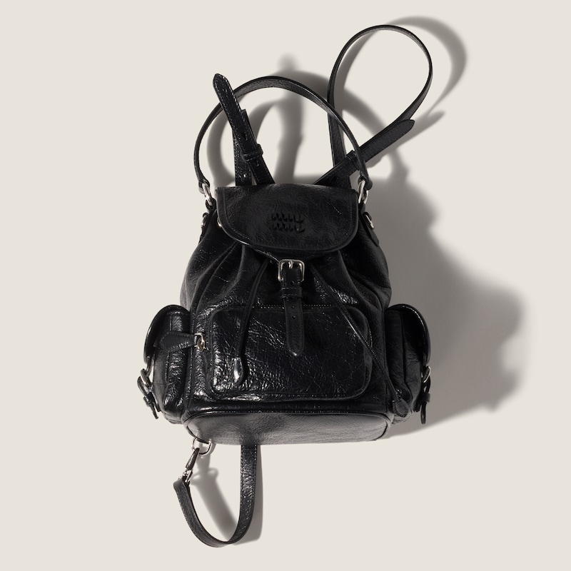 Nappa leather backpack
