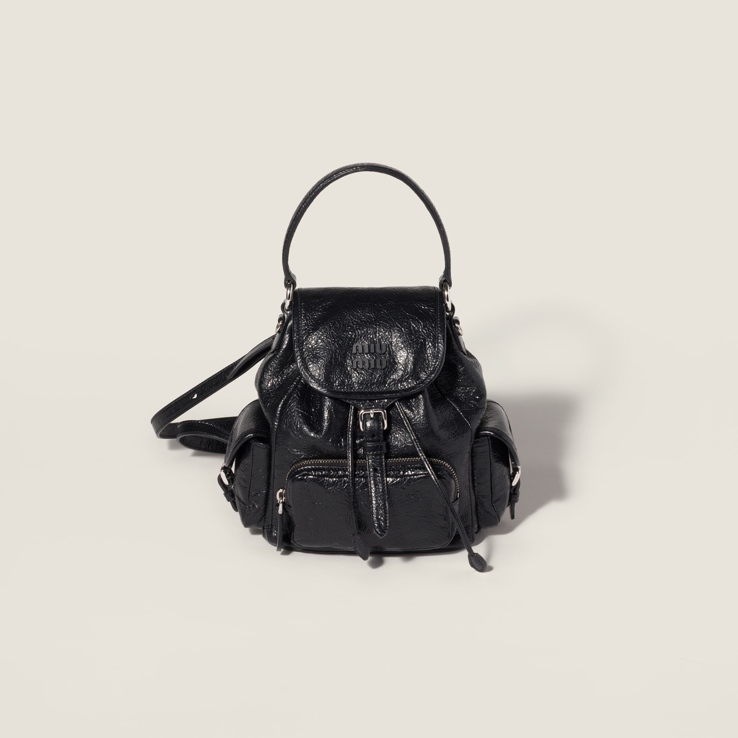 Nappa leather backpack