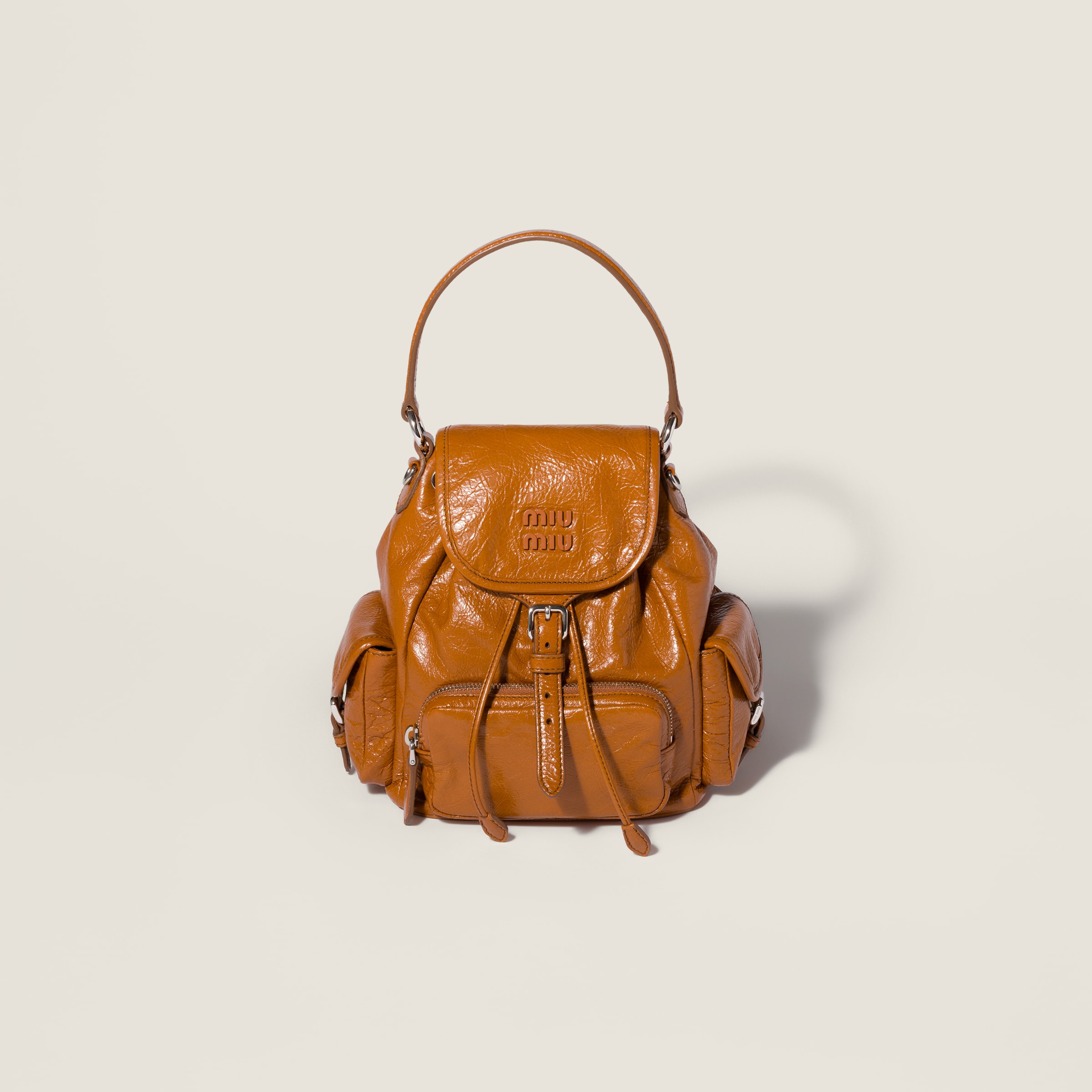Nappa leather backpack