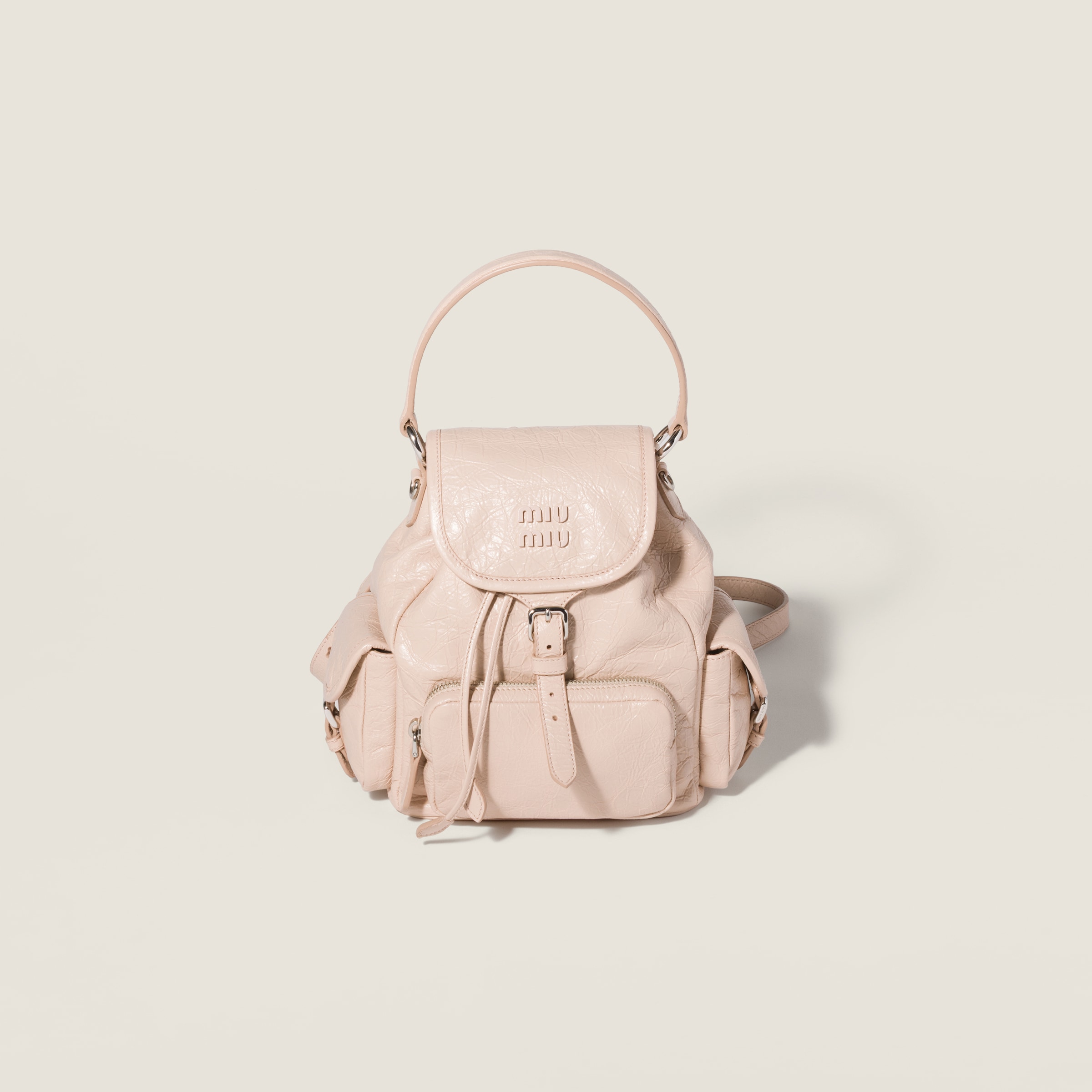 Nappa leather backpack