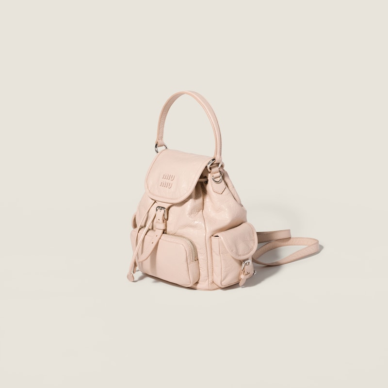 Nappa leather backpack