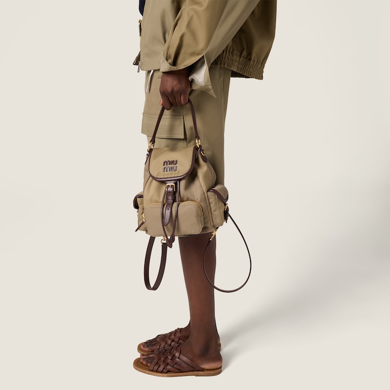 Sac à dos chino et cuir