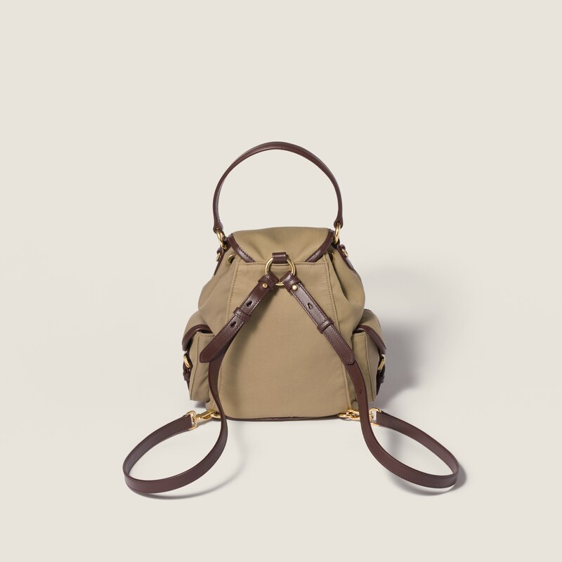 Sac à dos chino et cuir