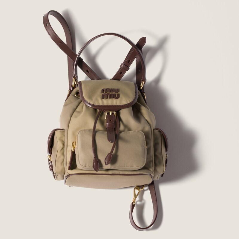 Sac à dos chino et cuir