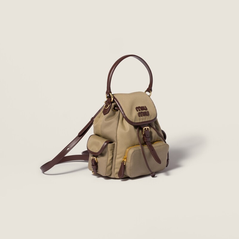 Sac à dos chino et cuir