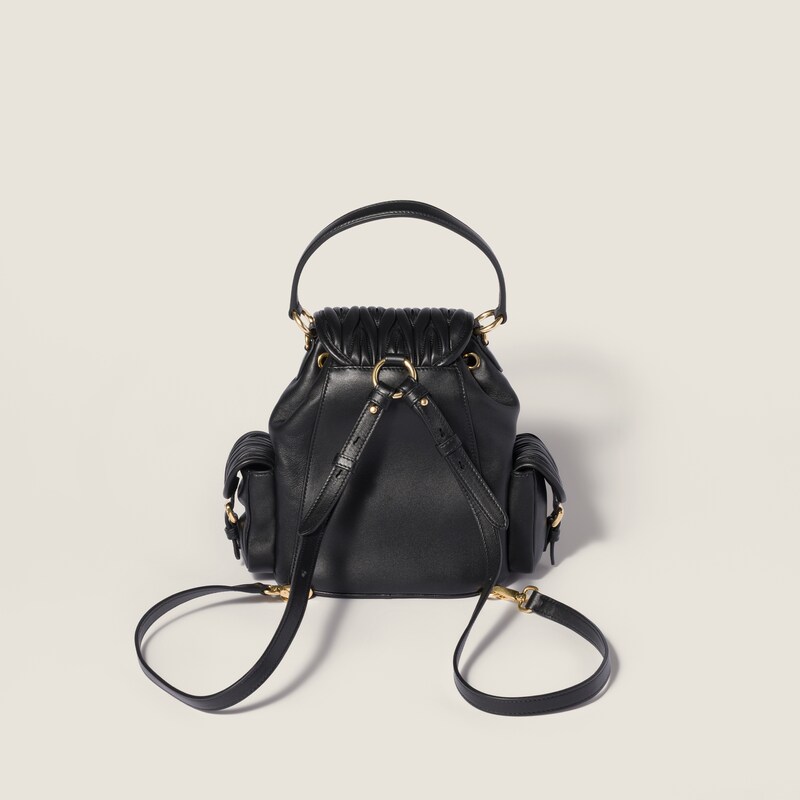 Matelassé nappa leather backpack