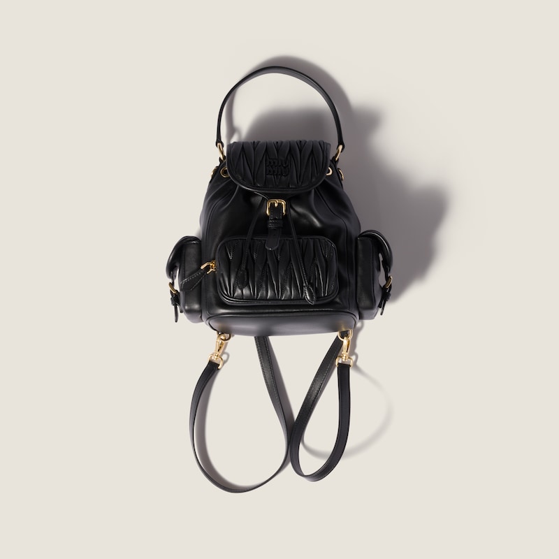 Matelassé nappa leather backpack
