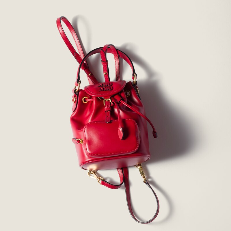 Mini sac à dos en cuir