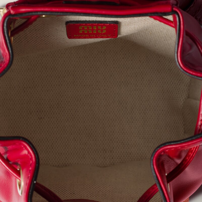 Mini sac à dos en cuir