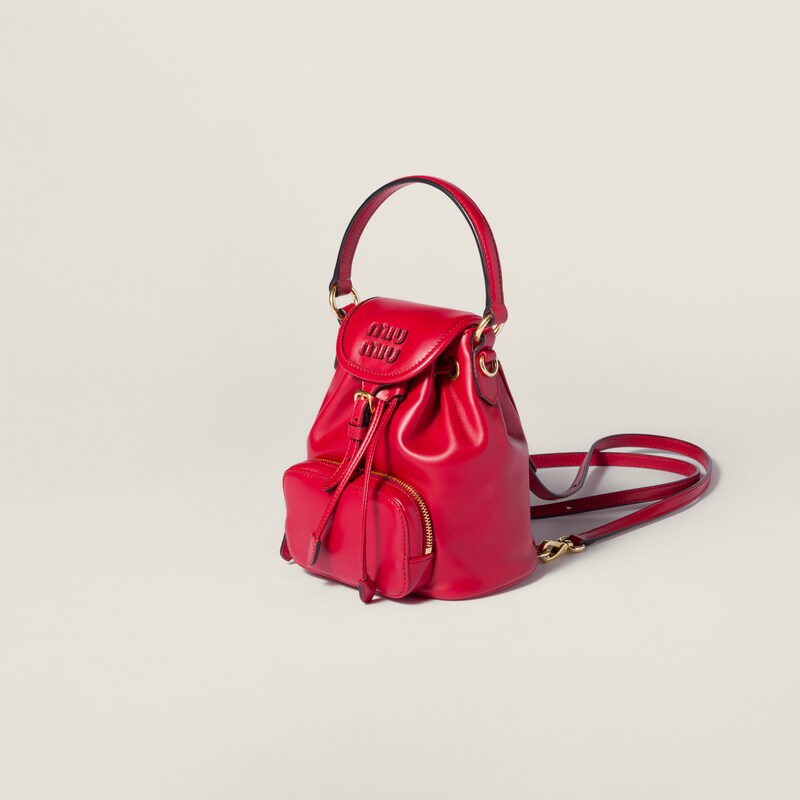 Mini sac à dos en cuir