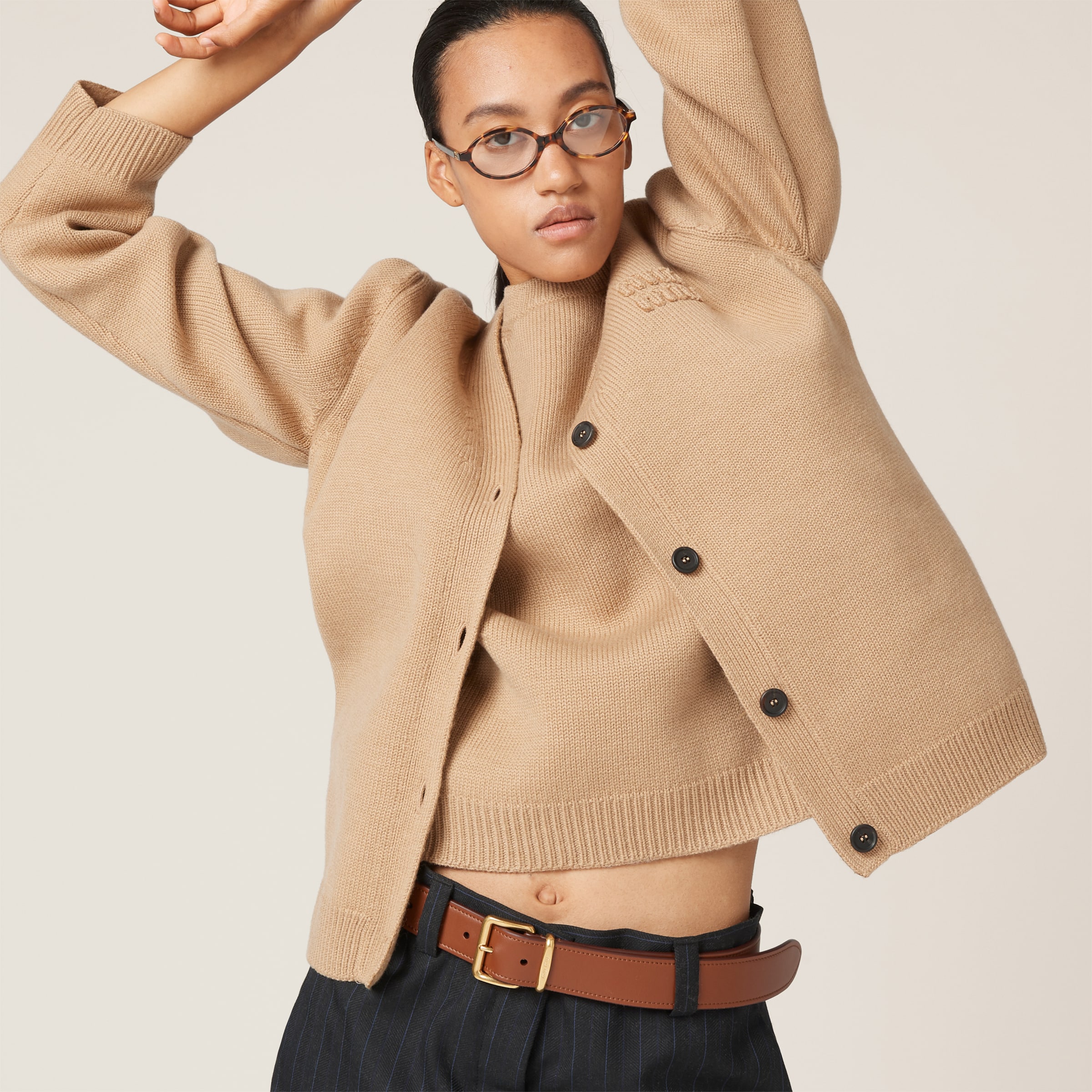 Leather belt - Collection Collections | Miu Miu