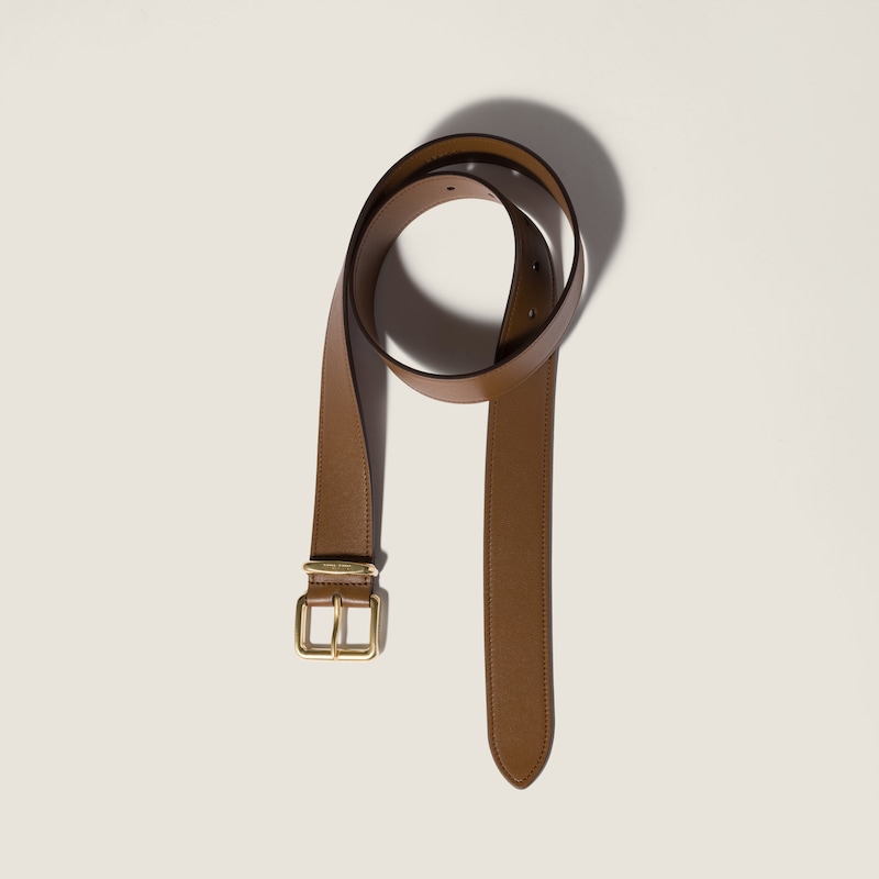 Nappa leather belt