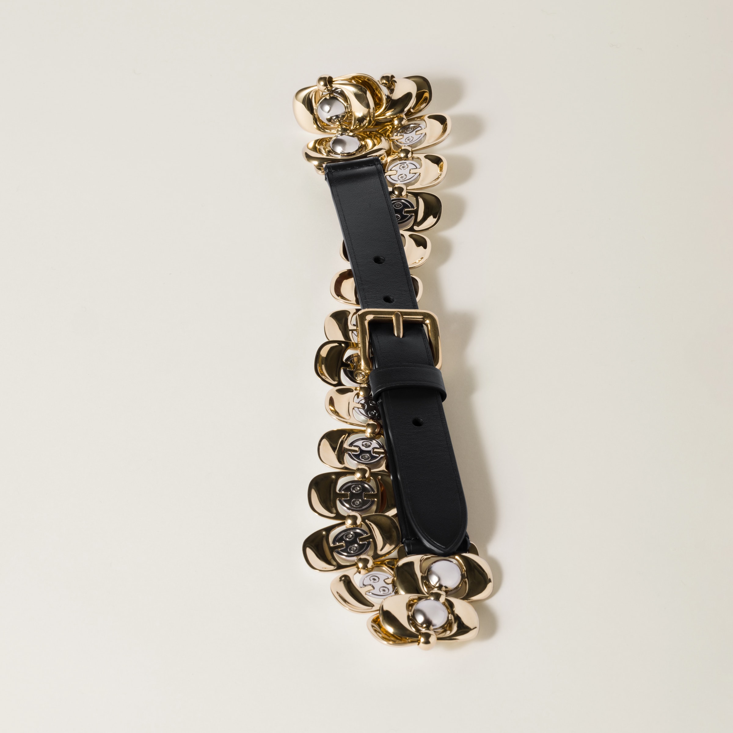 Leather and metal belt - Collection Collections | Miu Miu Leather and metal belt - Collection Collections | Miu Miu