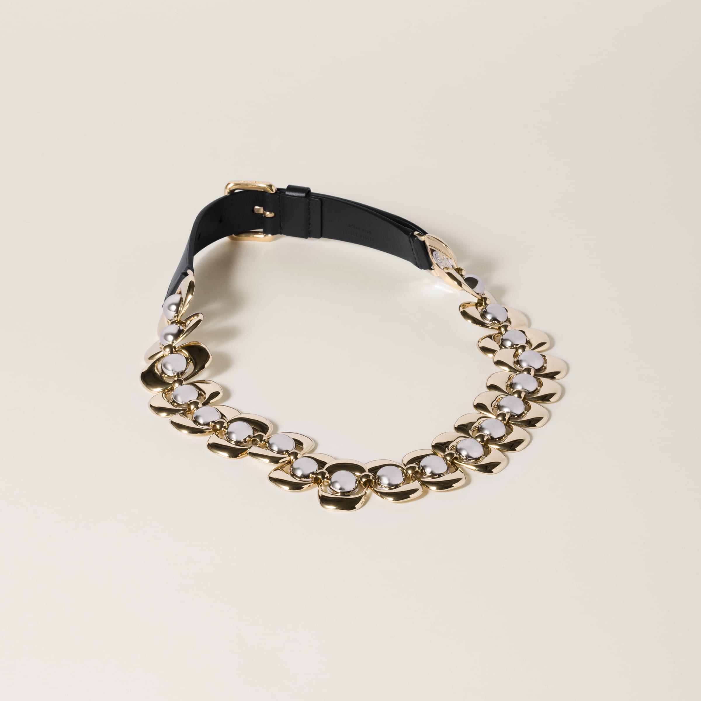 Black Leather And Metal Belt | Miu Miu Black Leather And Metal Belt | Miu Miu