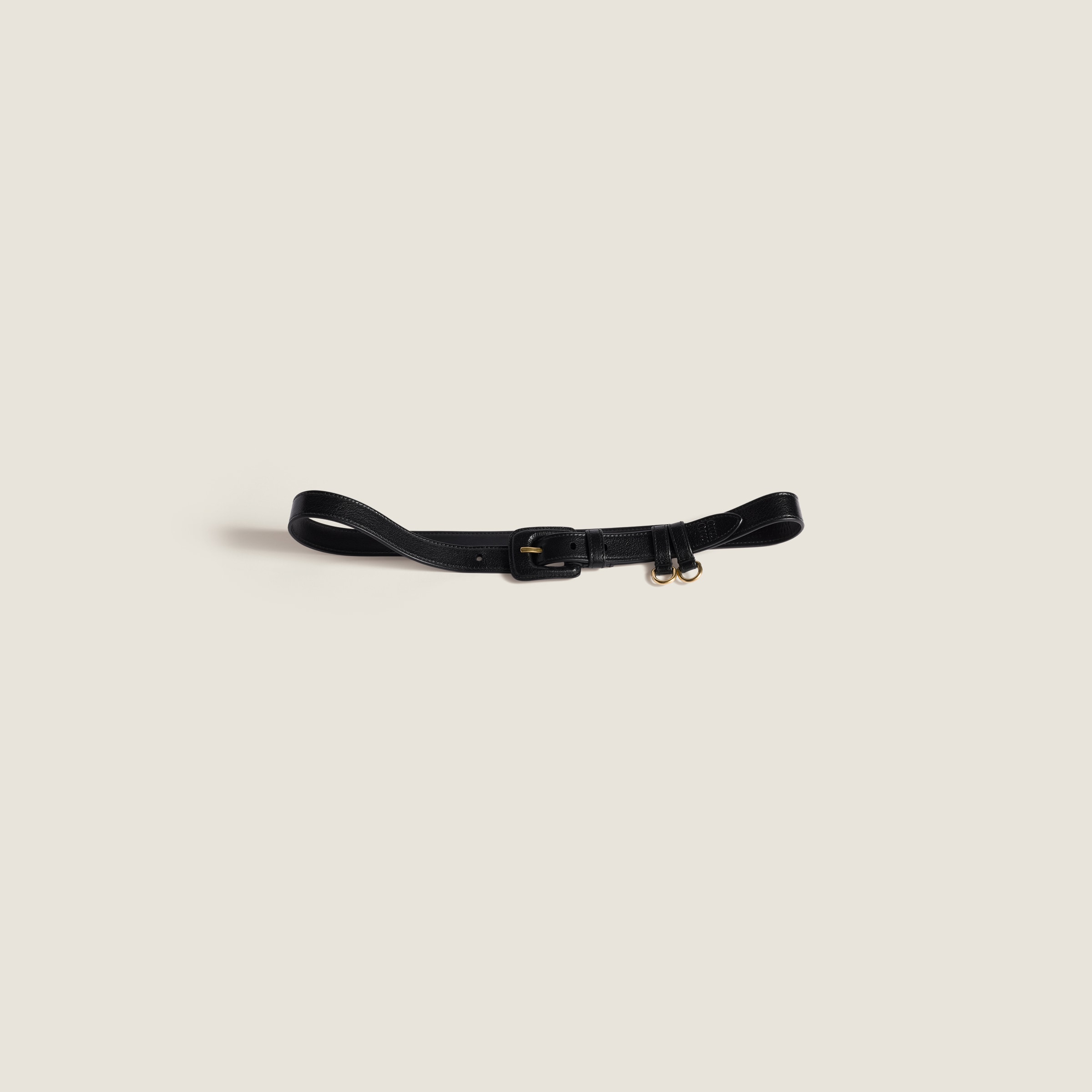Miu Miu Leather Belt In Black