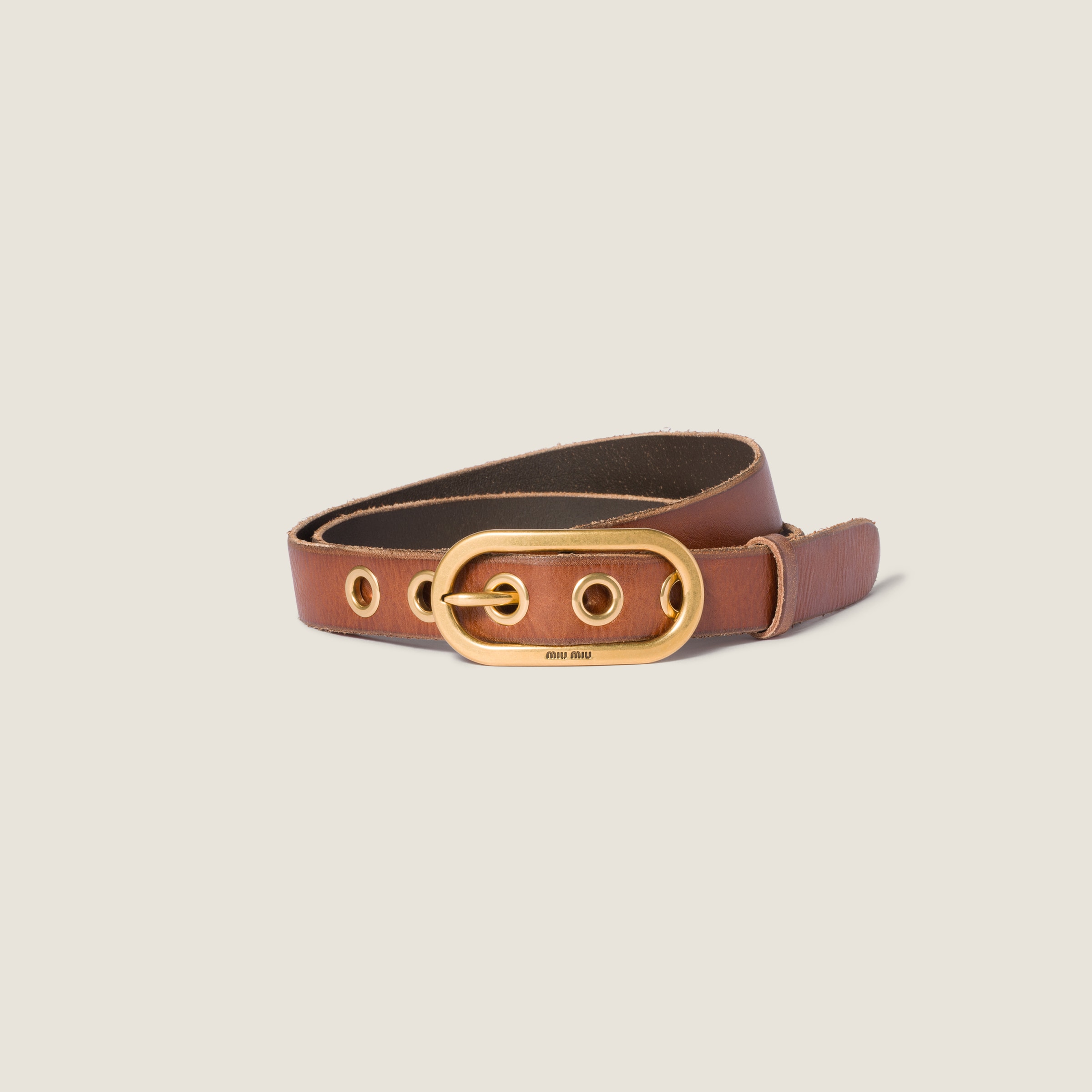 Women's leather belts | Miu Miu
