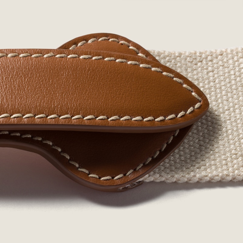 Leather and cord belt