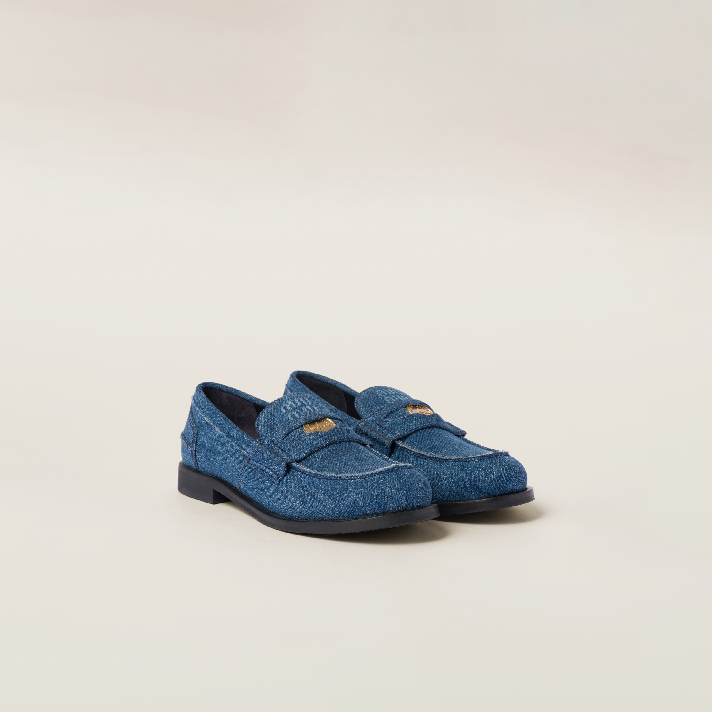 MIU MIU DENIM LOAFERS