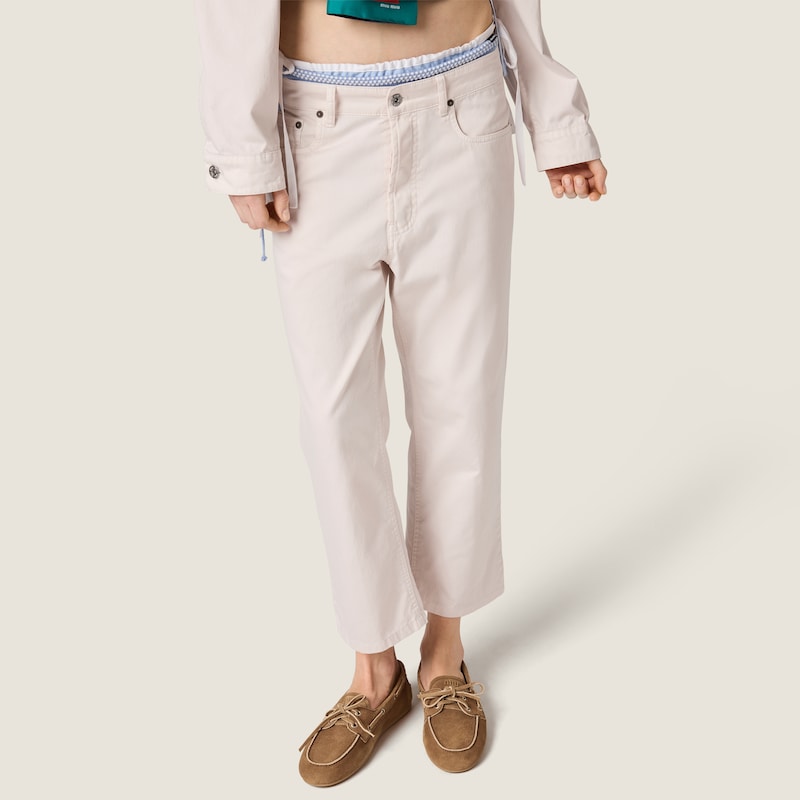 حذاء Deck من جلد السويدي باهت