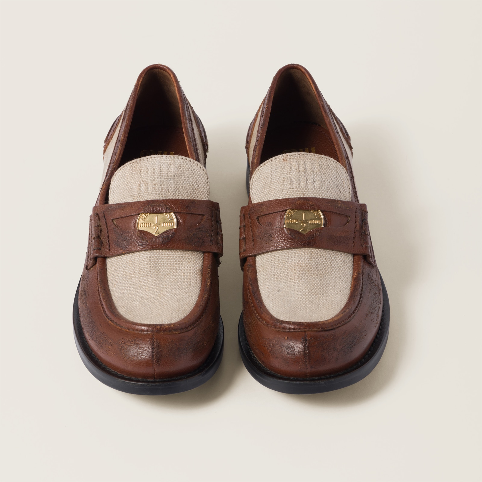 Miu-Church's Loafers raw brown Nubuck Leather