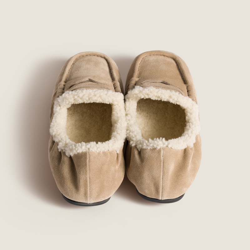 Ruches suede loafers