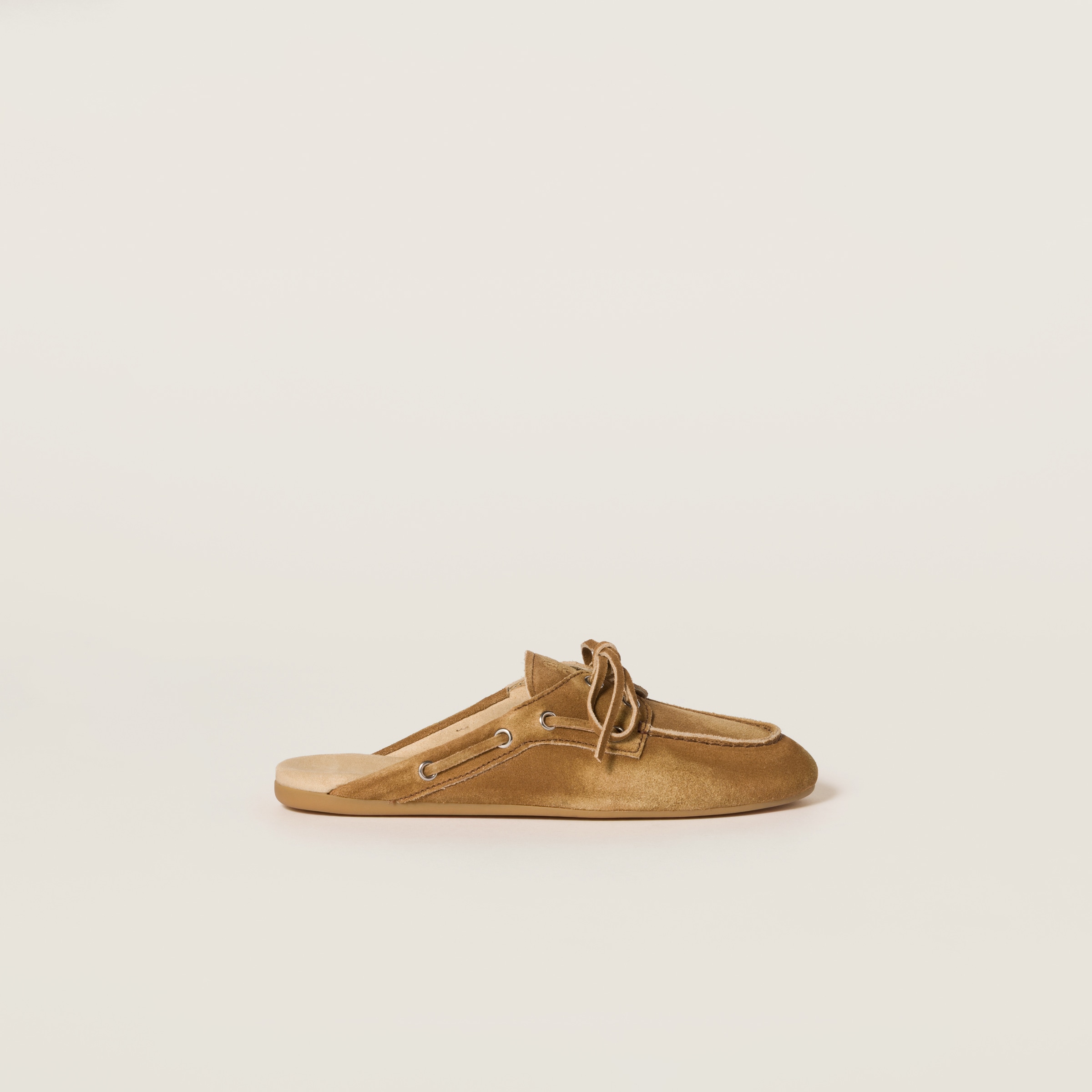 Cinnamon Faded Suede Mules | Miu Miu