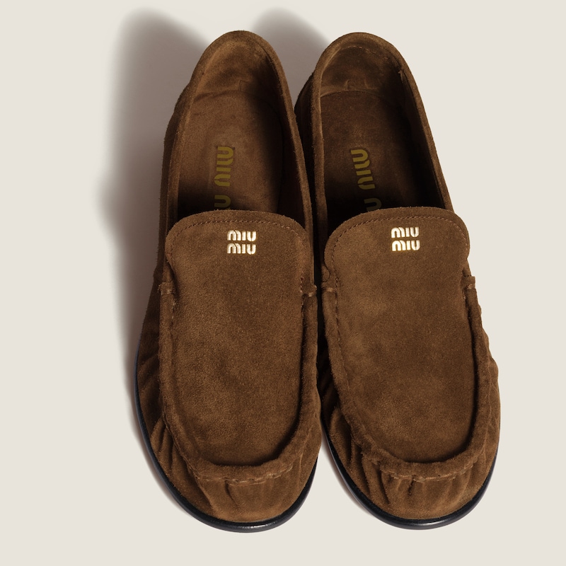 Suede loafers