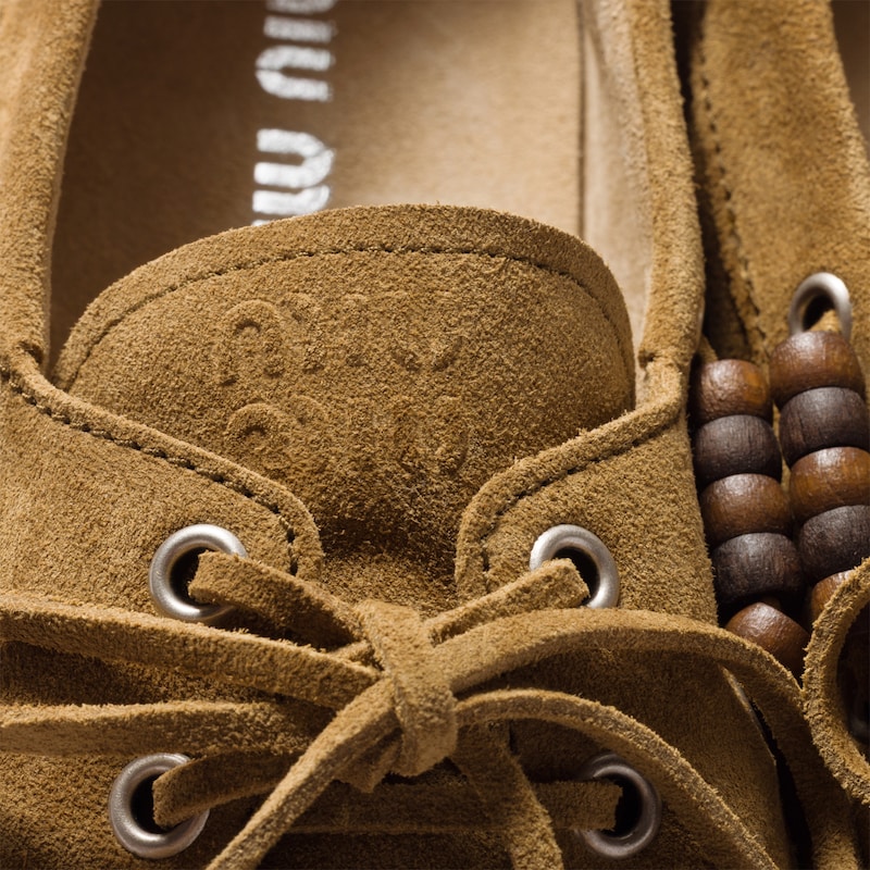 Suede tassel loafers