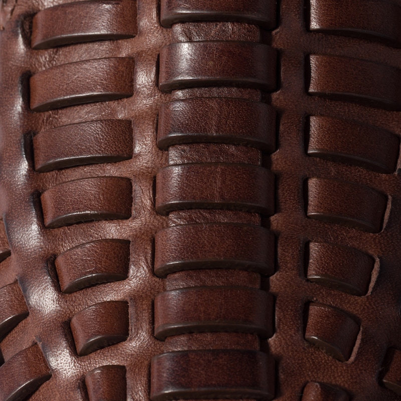 Leather slingback loafers