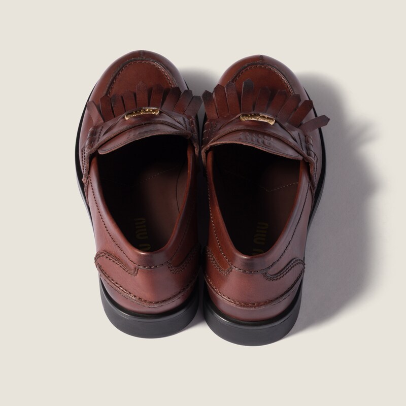 Leather loafers