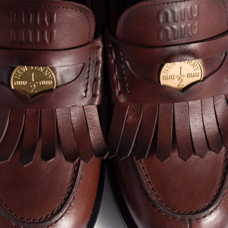 Leather loafers