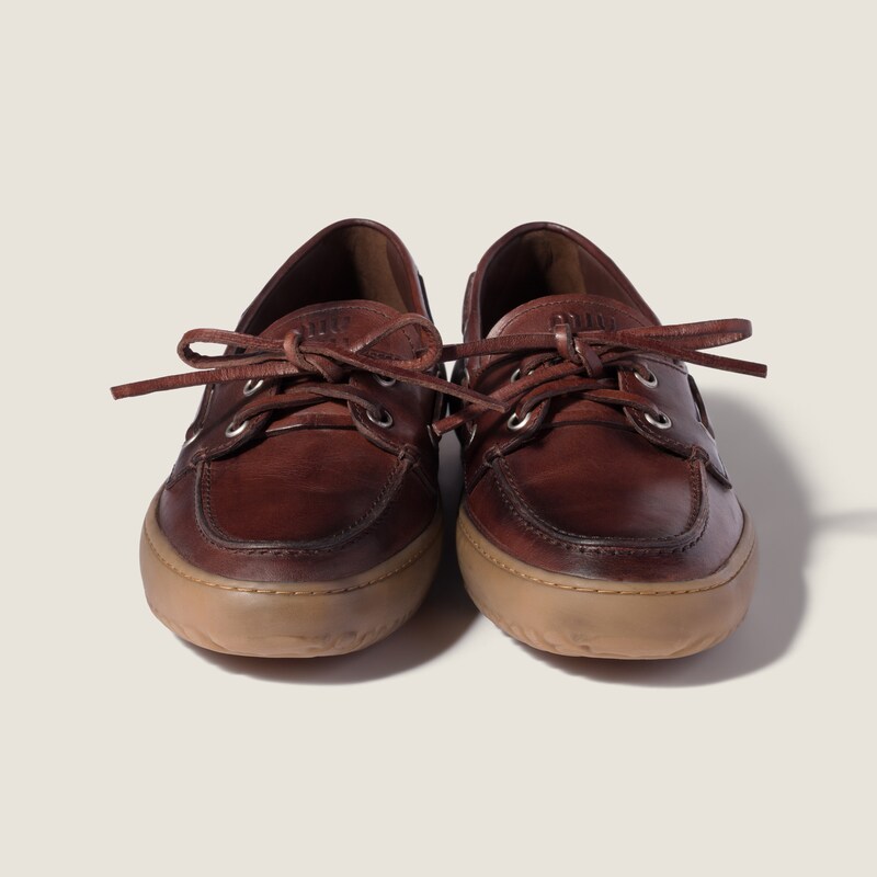 Deck Schuhe aus Leder