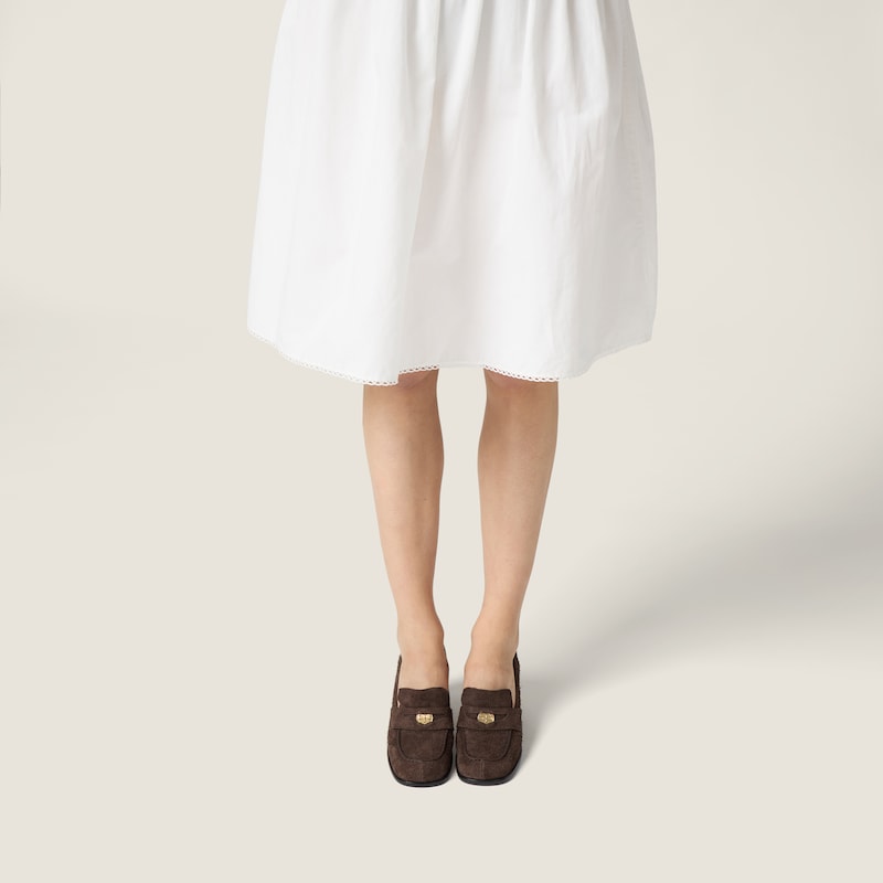 Suede loafers