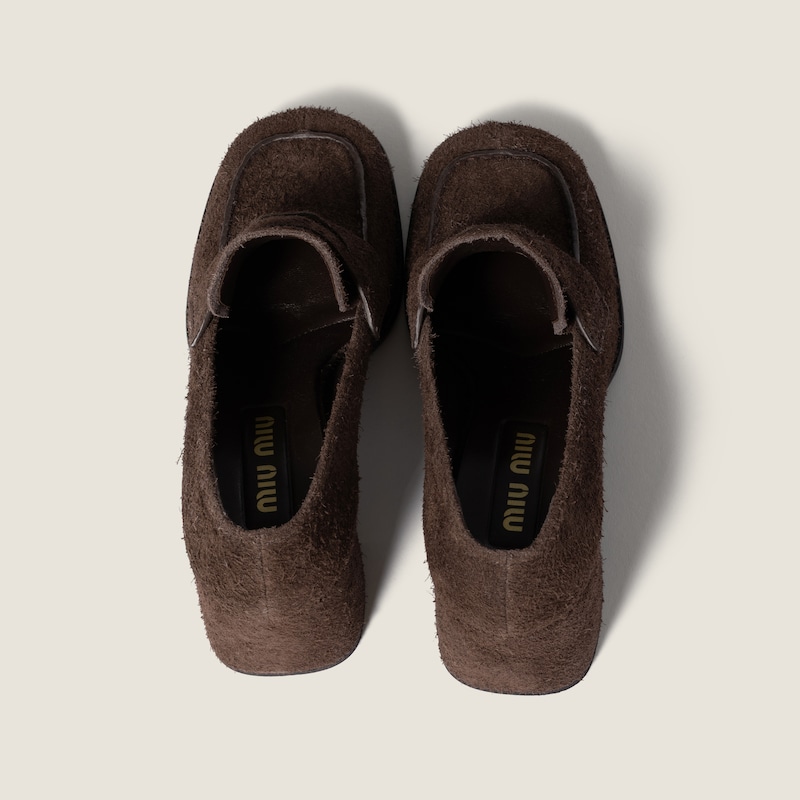 Suede loafers