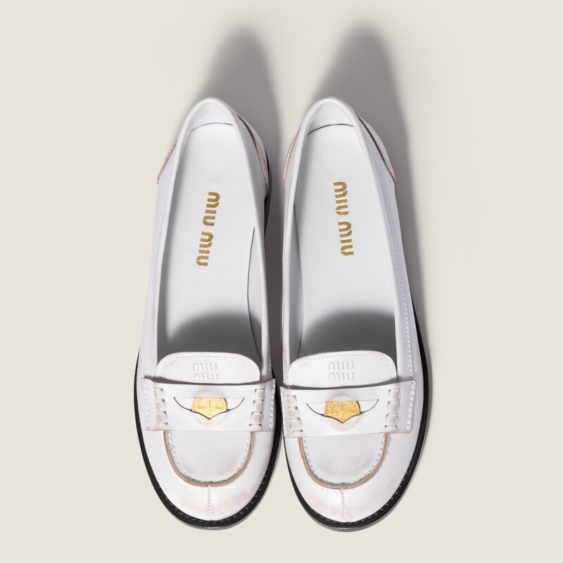 Leather loafers