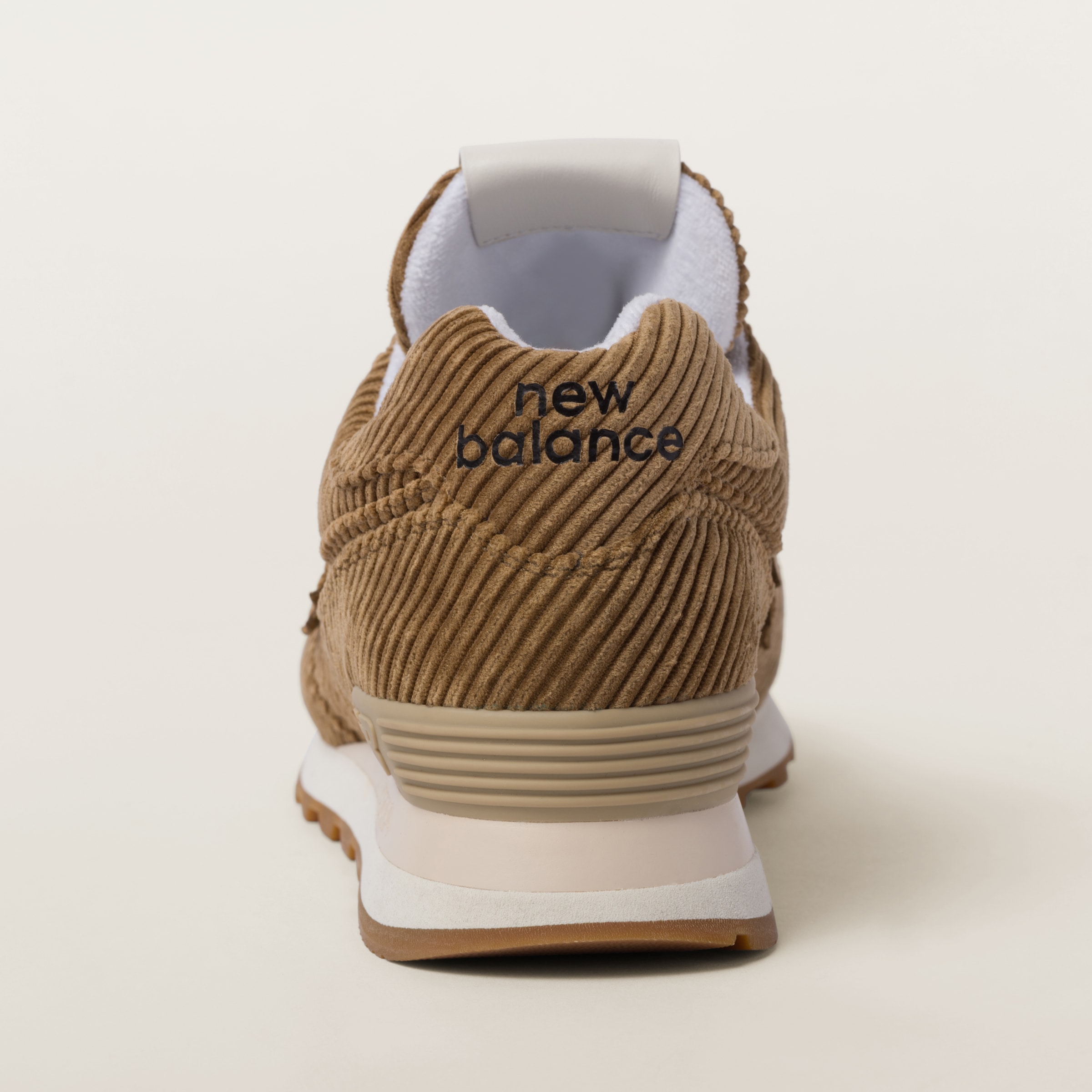 Cinnamon New Balance X Miu Miu 574 Striped Velvet Sneakers