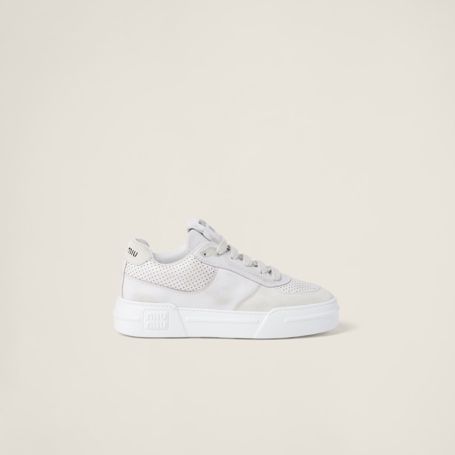 MIUMIU 26S SNEAKERS 50MM IN BLACK CALFSKIN