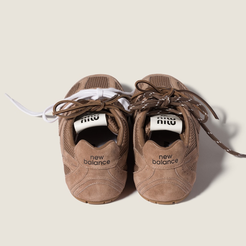 New Balance X Miu Miu 530 SL 스웨이드 및 메시 스니커즈