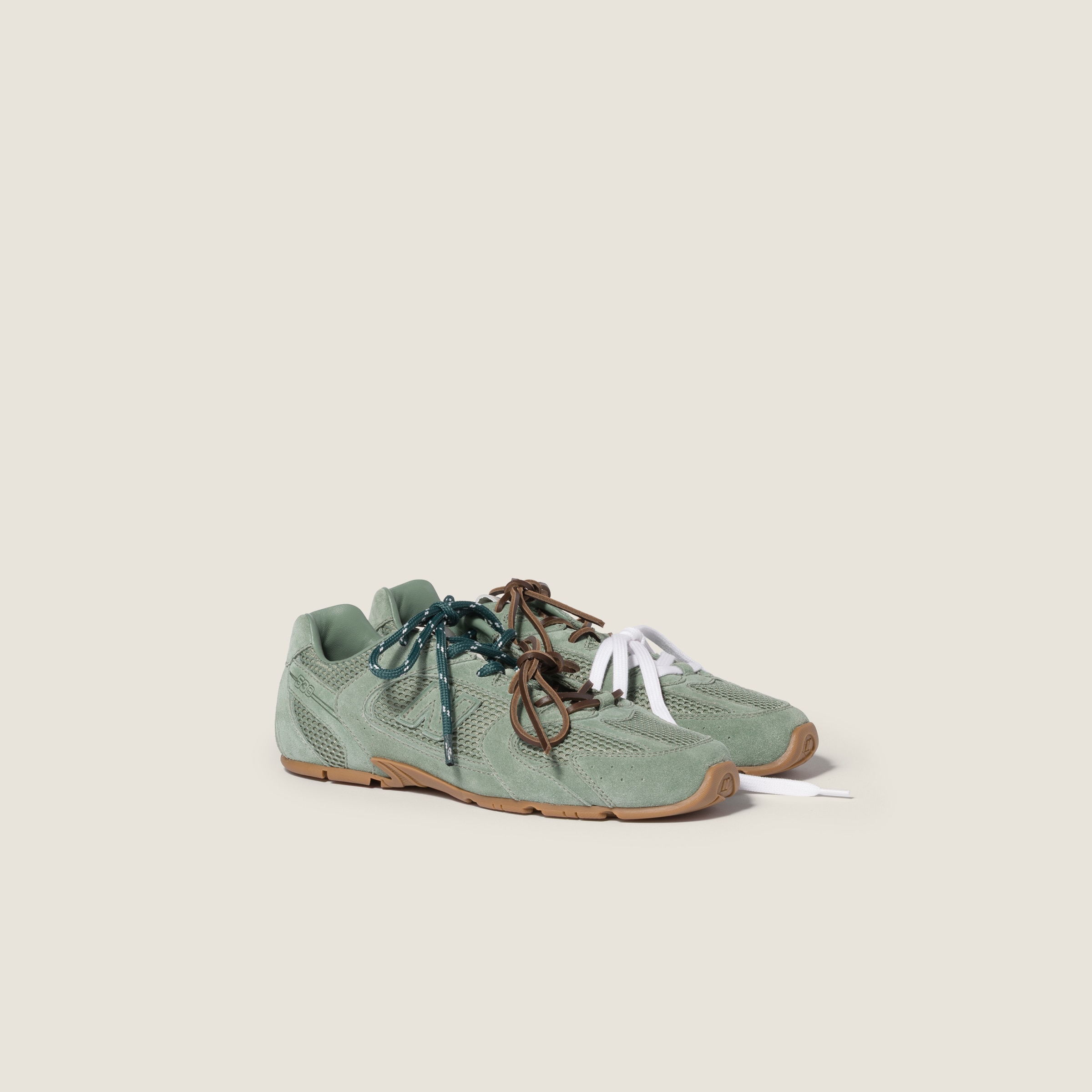 New Balance X Miu Miu 530 SL suede and mesh sneakers from Miu Miu - $1,270