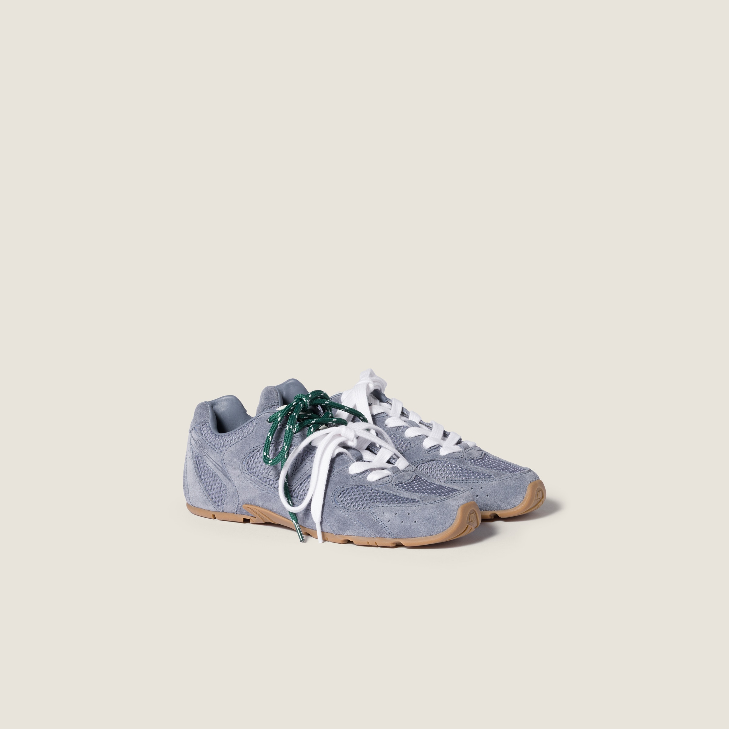 NewBalance x MiuMiu 530 SLスエードxメッシュスニーカー White New Balance X Miu Miu 530 Sl Suede And Mesh Sneakers