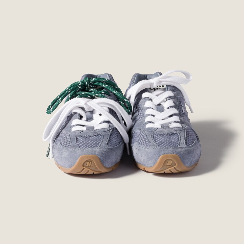 New Balance X Miu Miu 530 SL 绒面皮革和网眼运动鞋