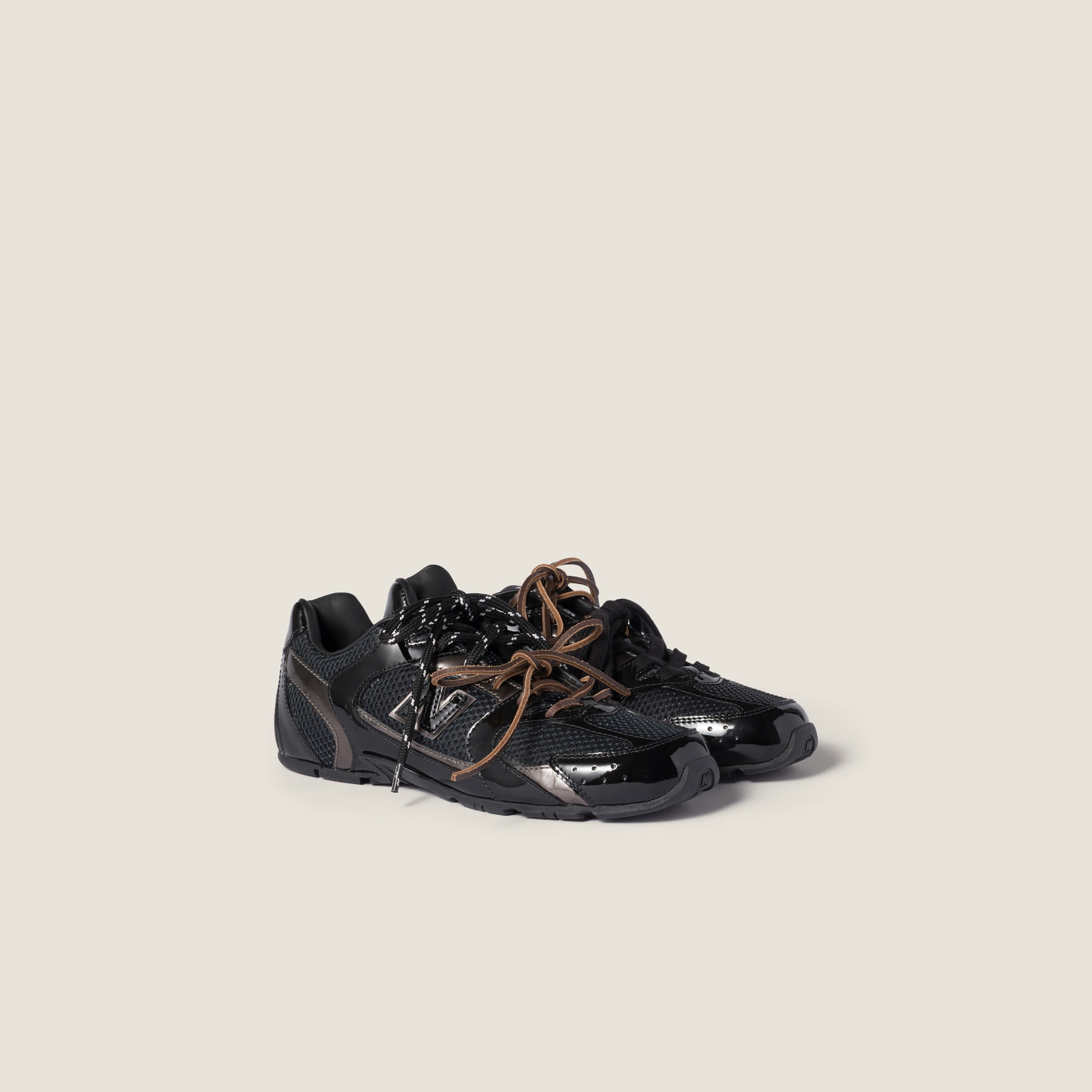 New Balance X Miu Miu 530 SL patent leather and mesh