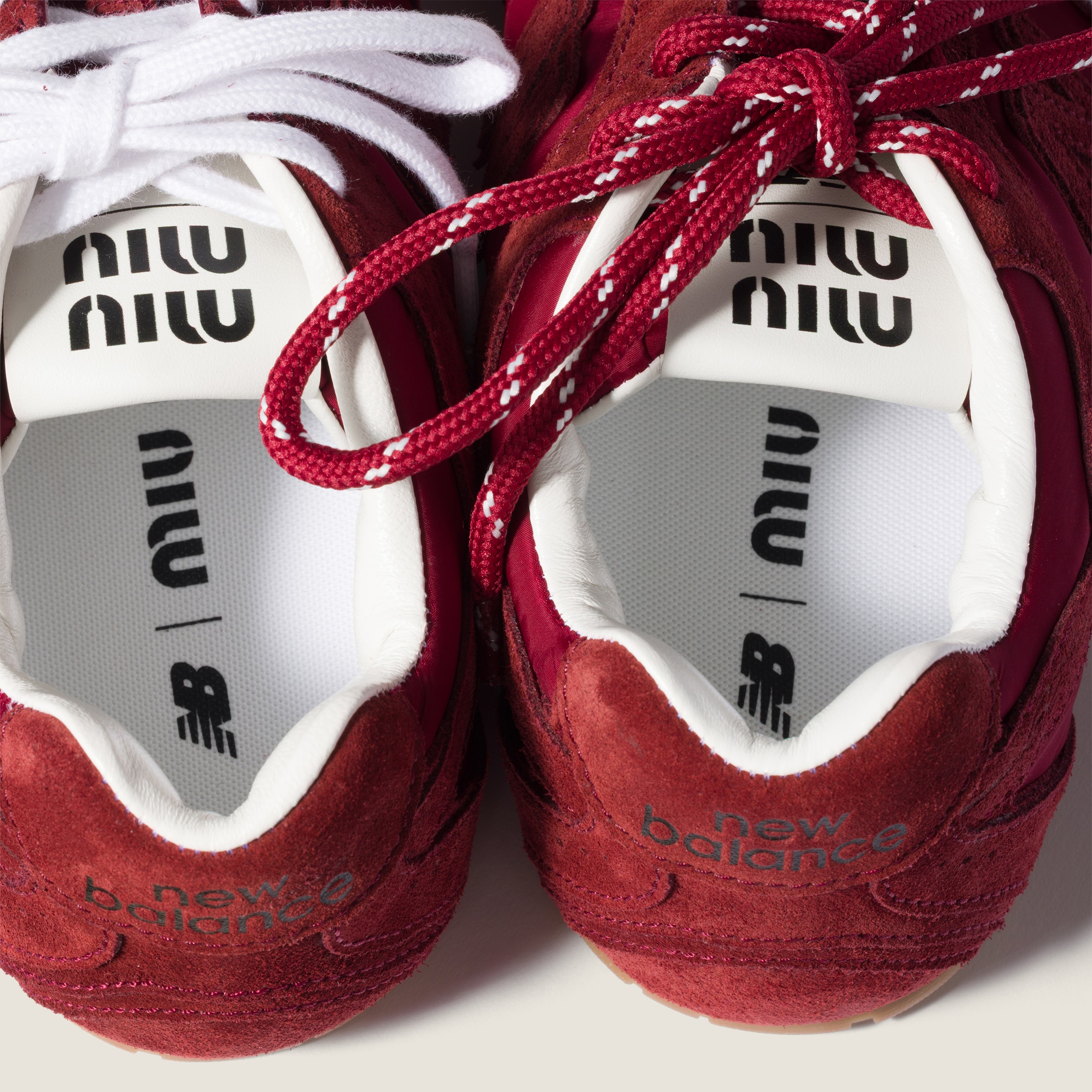 Cerise New Balance X Miu Miu 530 Sl Technical Fabric And Suede