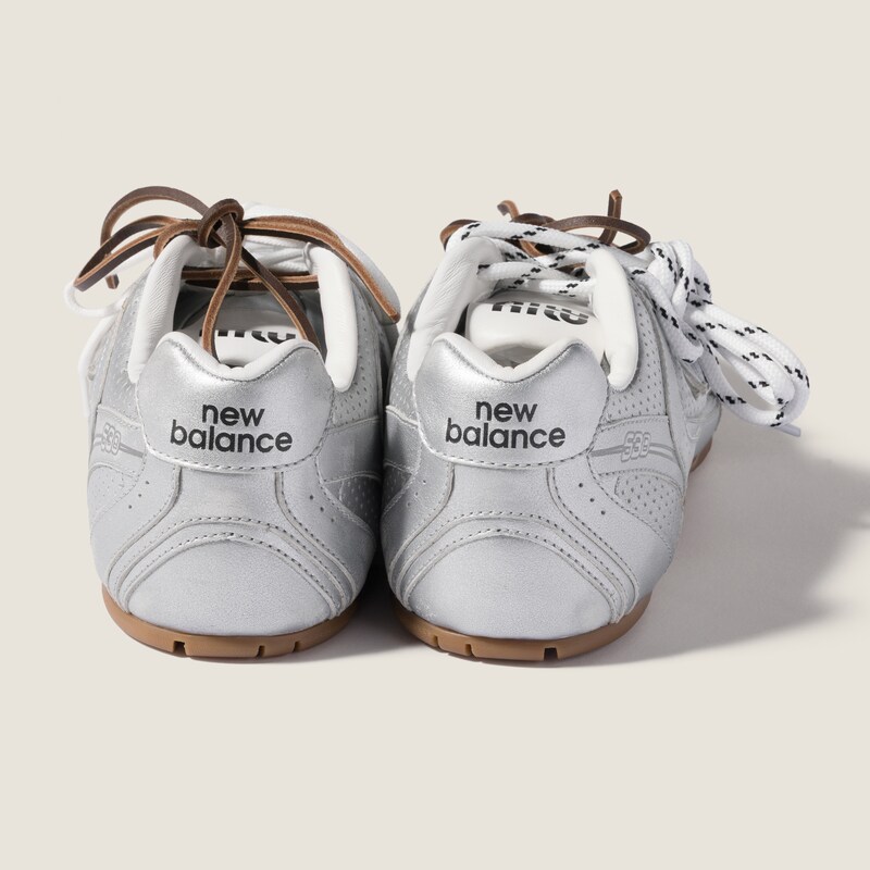 New Balance X Miu Miu 530 SL metallic leather sneakers