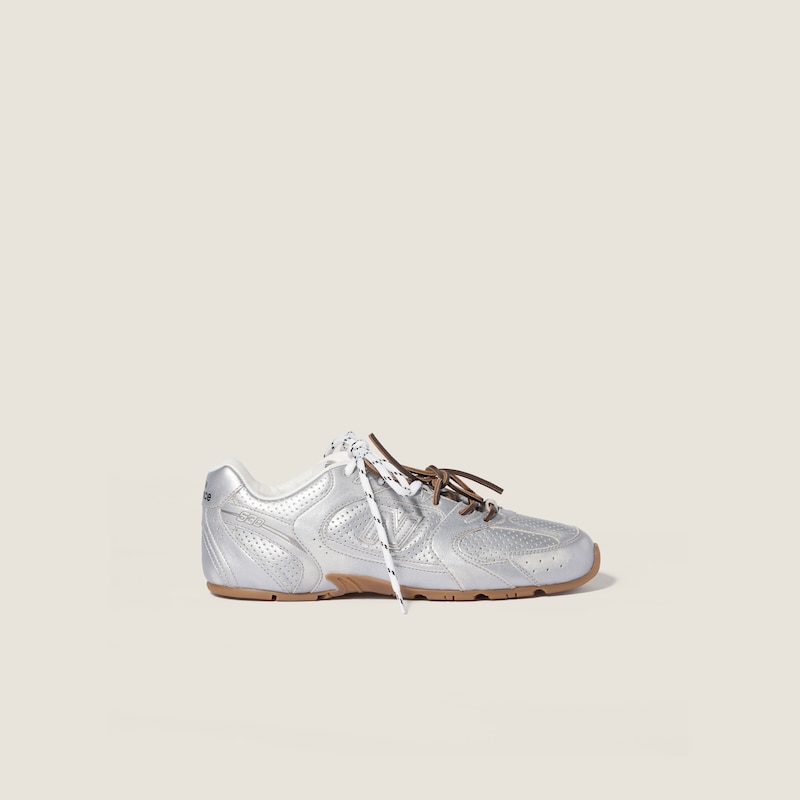 New Balance X Miu Miu 530 SL metallic leather sneakers