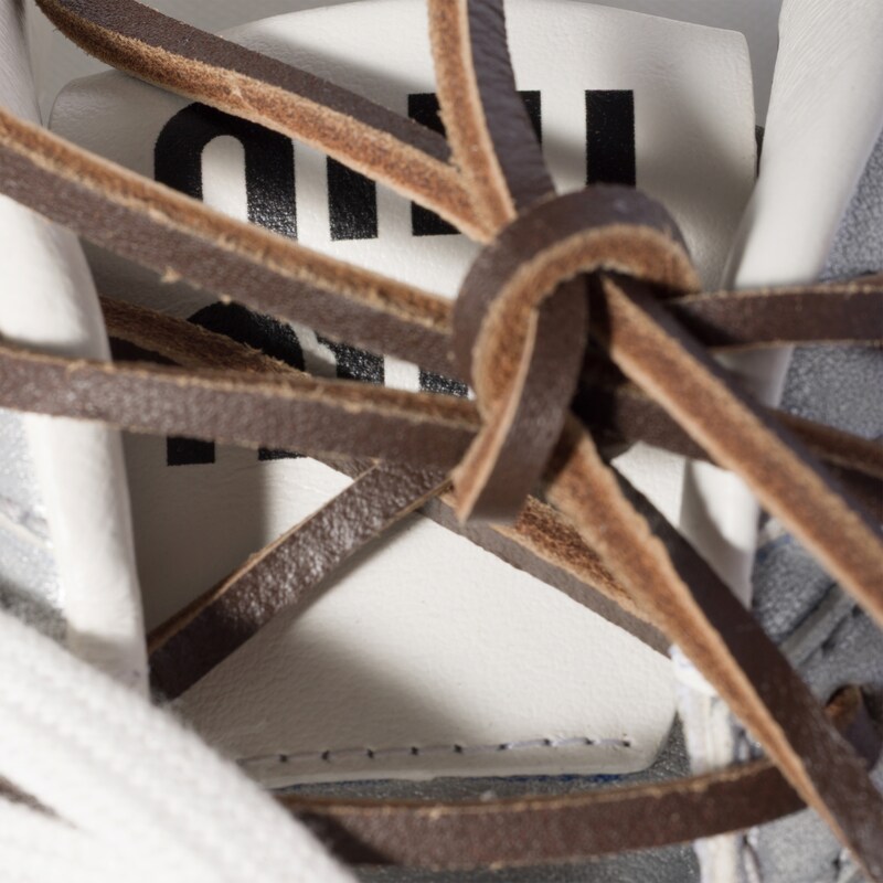 New Balance X Miu Miu 530 SL metallic leather sneakers