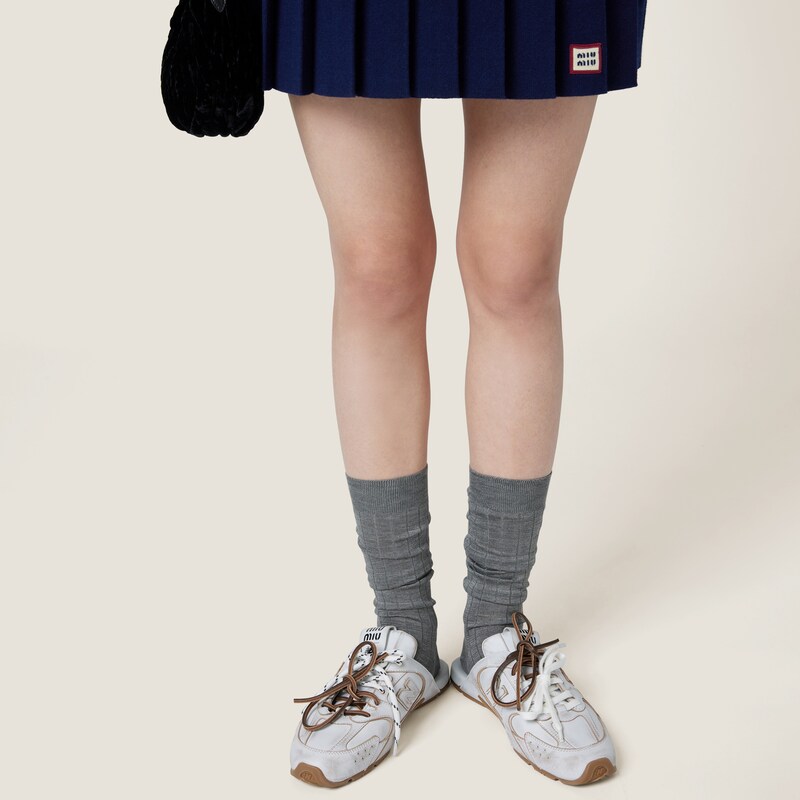 New Balance X Miu Miu 530 SL 송아지 가죽 장식 뮬